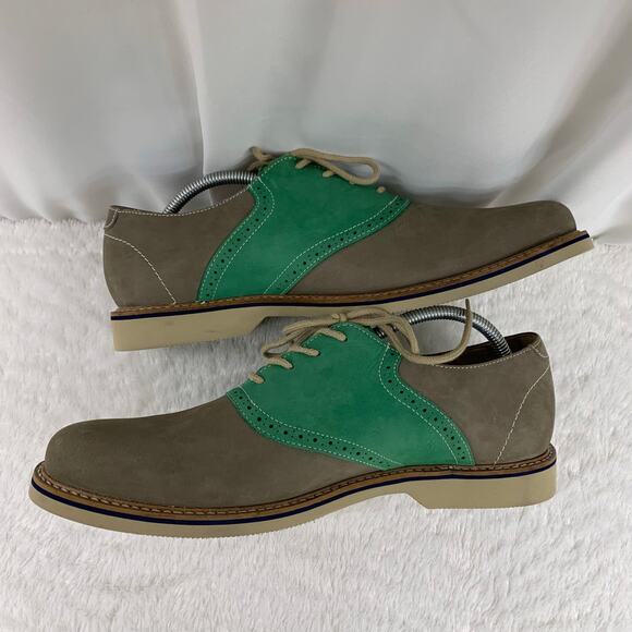 1901 Men\'s Saddle Oxford Lace Up Leather Shoes Size 11 main image 5